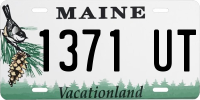 ME license plate 1371UT