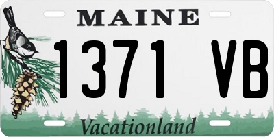 ME license plate 1371VB