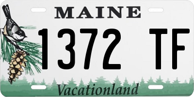 ME license plate 1372TF