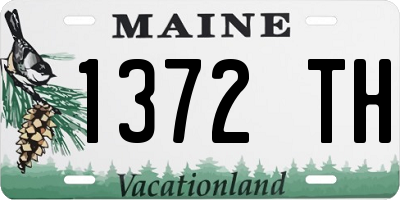 ME license plate 1372TH