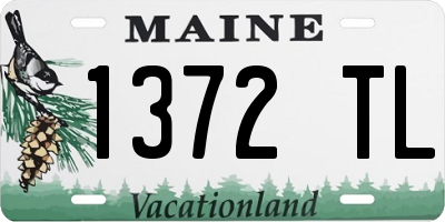 ME license plate 1372TL