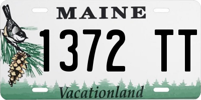 ME license plate 1372TT