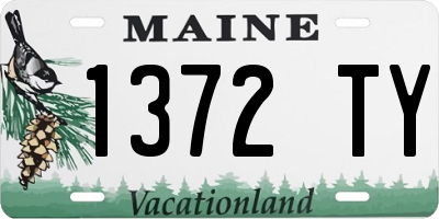 ME license plate 1372TY