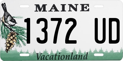 ME license plate 1372UD