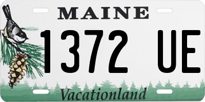 ME license plate 1372UE