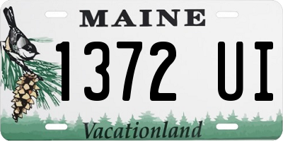 ME license plate 1372UI