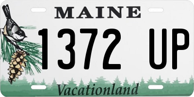 ME license plate 1372UP