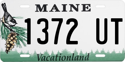 ME license plate 1372UT