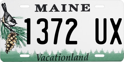 ME license plate 1372UX