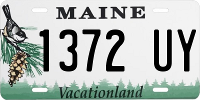 ME license plate 1372UY
