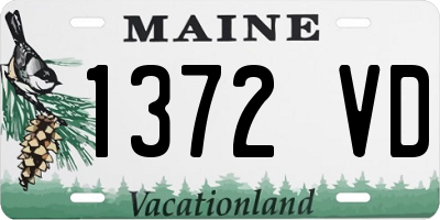 ME license plate 1372VD