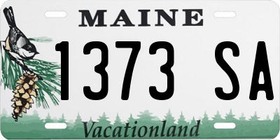 ME license plate 1373SA