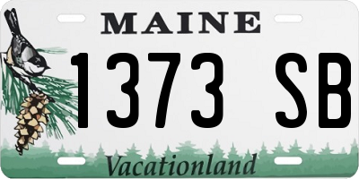 ME license plate 1373SB