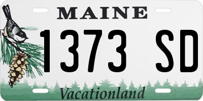 ME license plate 1373SD