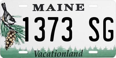 ME license plate 1373SG