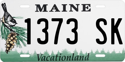 ME license plate 1373SK