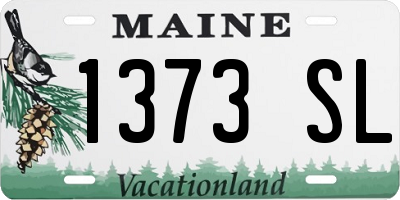ME license plate 1373SL