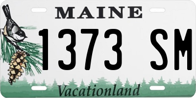 ME license plate 1373SM