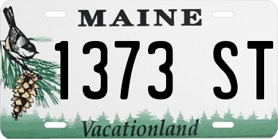 ME license plate 1373ST
