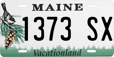 ME license plate 1373SX