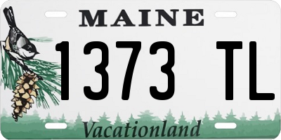 ME license plate 1373TL