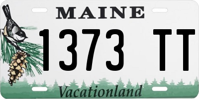 ME license plate 1373TT