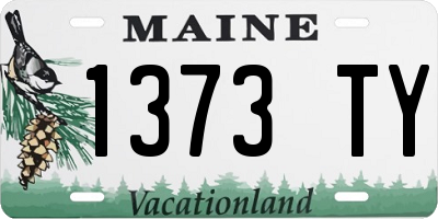 ME license plate 1373TY