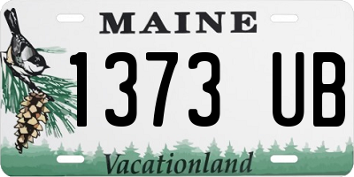 ME license plate 1373UB