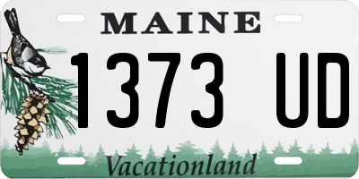 ME license plate 1373UD