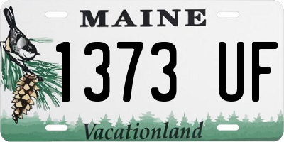 ME license plate 1373UF