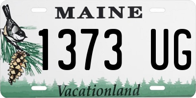 ME license plate 1373UG