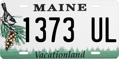 ME license plate 1373UL