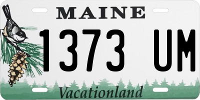 ME license plate 1373UM
