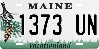 ME license plate 1373UN