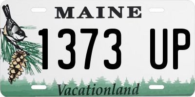 ME license plate 1373UP