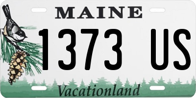 ME license plate 1373US