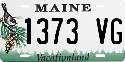 ME license plate 1373VG