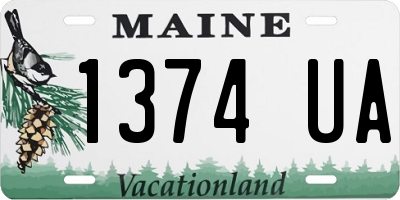 ME license plate 1374UA