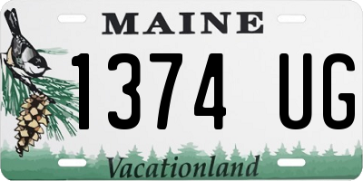 ME license plate 1374UG