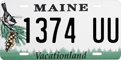 ME license plate 1374UU