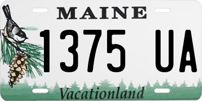 ME license plate 1375UA