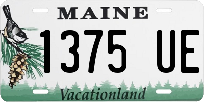 ME license plate 1375UE