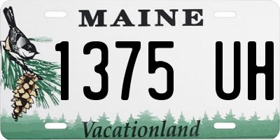 ME license plate 1375UH