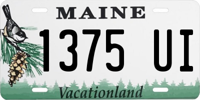 ME license plate 1375UI