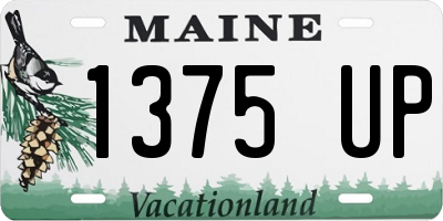 ME license plate 1375UP