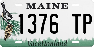 ME license plate 1376TP