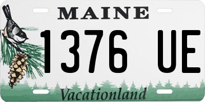 ME license plate 1376UE