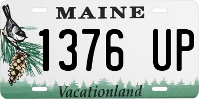 ME license plate 1376UP