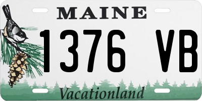ME license plate 1376VB