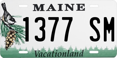 ME license plate 1377SM